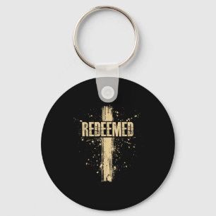 Redeemed Jesus Cross Nails Faith Faith Design Keychain