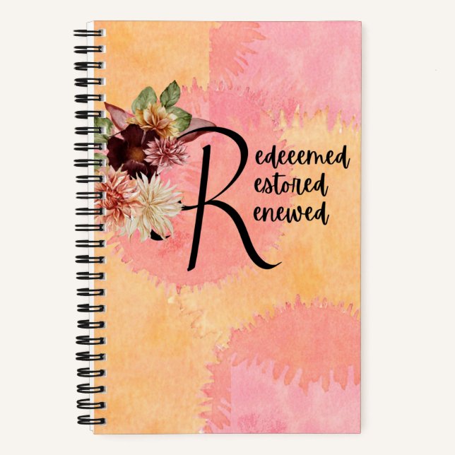 Redeemed, Restored, Renewed Notebook (Front)