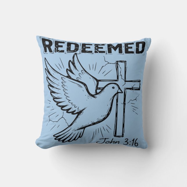 Redeemed Throw Pillow (Front)
