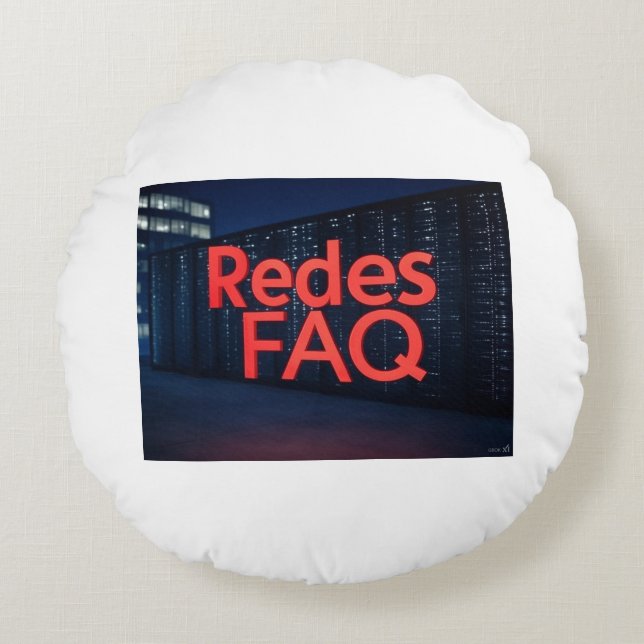 Redes FAQ Round Pillow (Front)