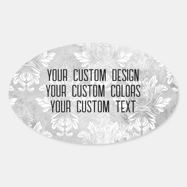 Redesign from Scratch! Create a Custom Designed Oval Sticker (Front)