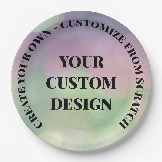 Redesign from Scratch! Create Your Own Paper Plate (Front)