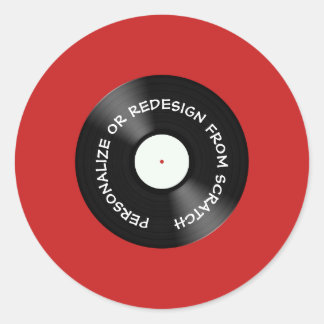 Redesign from Scratch or Personalize - Classic Round Sticker
