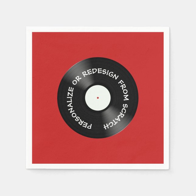 Redesign from Scratch or Personalize - Napkin (Front)