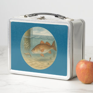 Redfish Metal Lunchbox