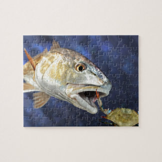 Redfish Strike Jigsaw Puzzle