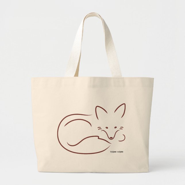 RedFox Large Tote Bag (Front)
