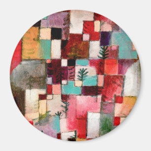 Redgreen and Violet–Yellow Rhythms by Paul Klee Magnet