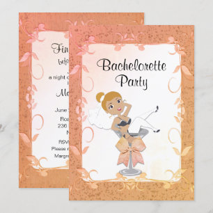 RedHead Bachelorette Party Invitation