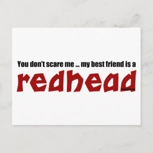 Redhead Best Friend Postcard