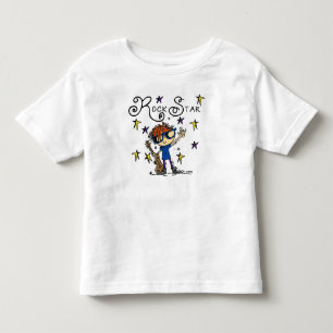 Redhead Boy Rock Star Toddler T-shirt