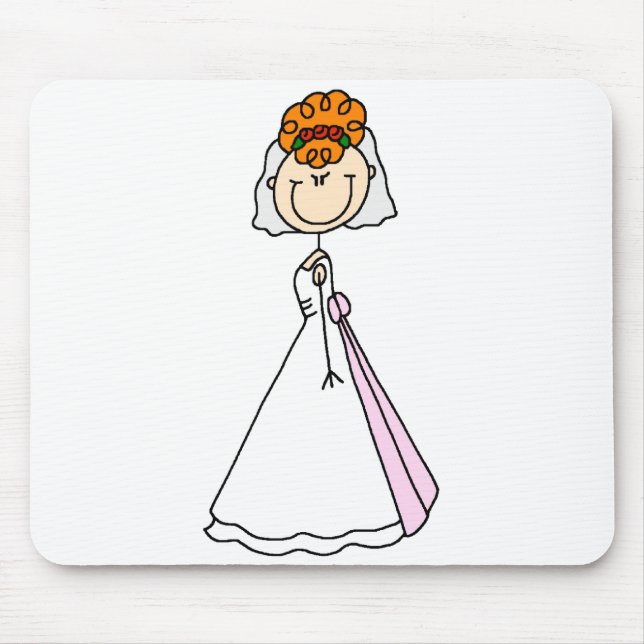 Redhead Bride Mousepad (Front)