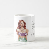 Redhead Female Purple Green