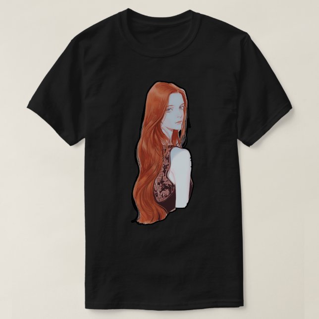 Redhead Girl 21 T-Shirt (Design Front)