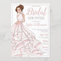 Redhead Glitter Glam Bride Bridal Shower