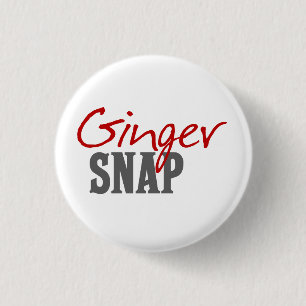 Redhead Humour -Ginger Snap 1 Inch Round Button