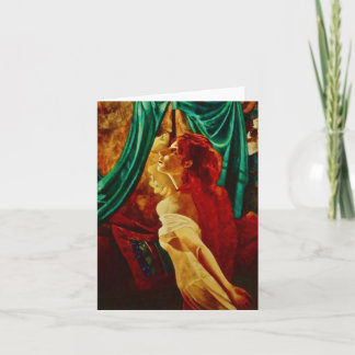 REDHEAD IN THE MIRROR (c) 1994 S.Tammany Holiday Card