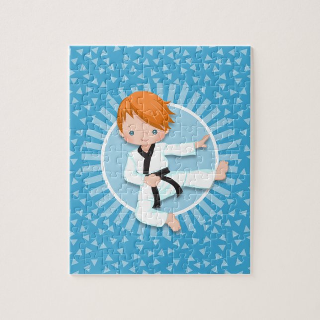 Redhead Karate Boy Judo Martial Arts Jigsaw Puzzle (Vertical)