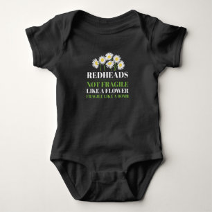 Redhead Like A Flower Mc1r Red Hair Baby Bodysuit