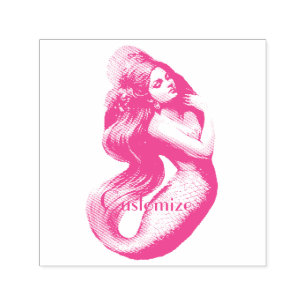 Redhead Mermaid Beauty Thunder_Cove Self-inking Stamp