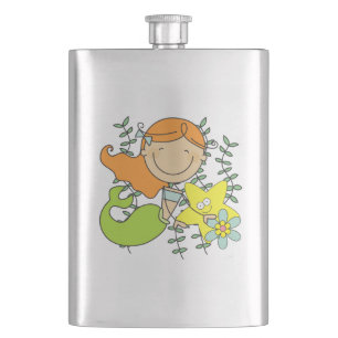 Redhead Mermaid Hip Flask