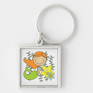 Redhead Mermaid Keychain