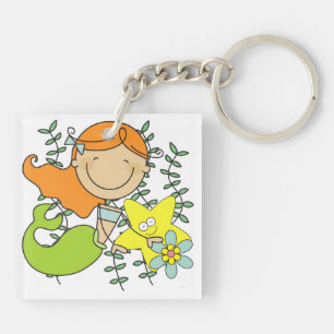 Redhead Mermaid Keychain