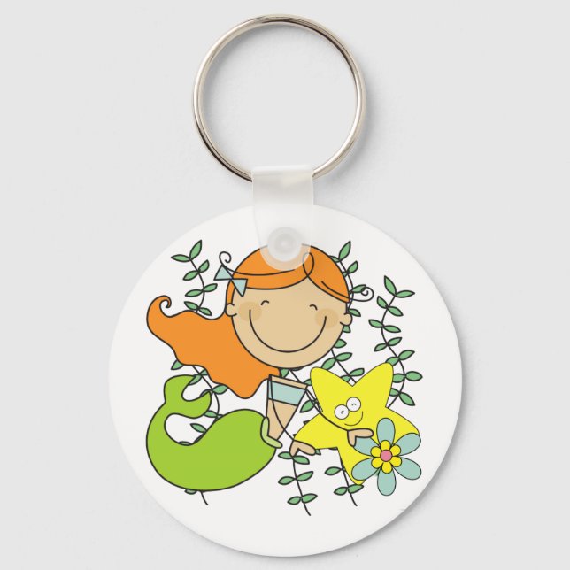 Redhead Mermaid Keychain (Front)