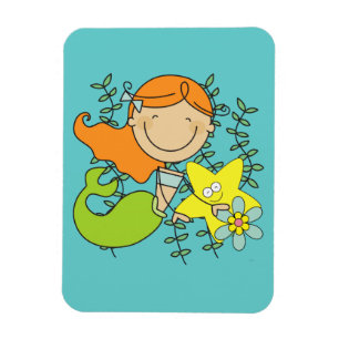 Redhead Mermaid Magnet