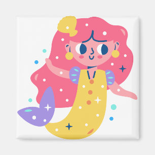 Redhead Mermaid Magnet