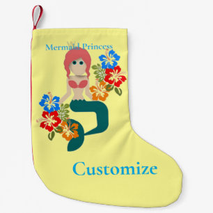 Redhead Mermaid Princess Thunder_Cove Small Christmas Stocking