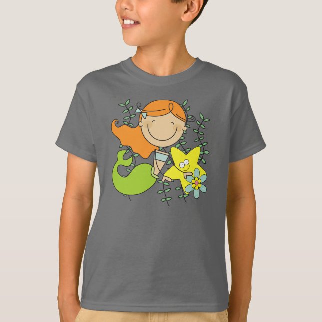 Redhead Mermaid T-Shirt (Front)