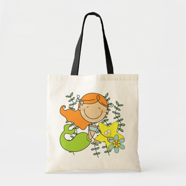 Redhead Mermaid Tote Bag (Front)