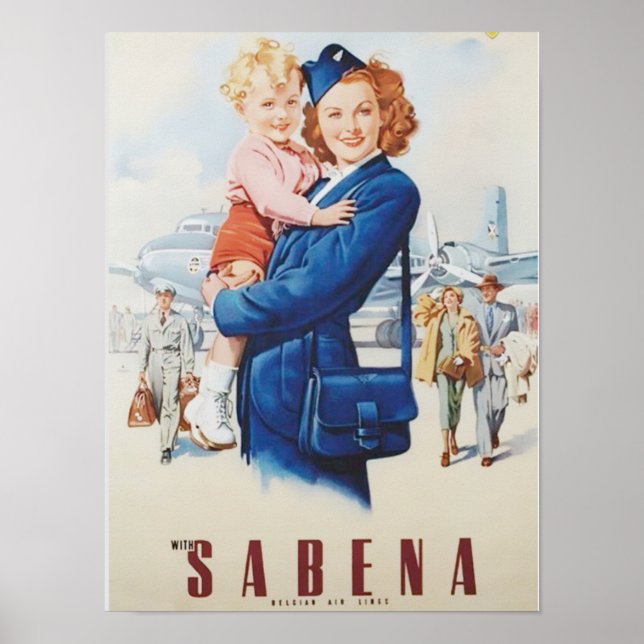 Redhead Stewardess Poster (Front)