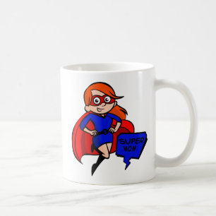 redhead super mom coffee mug
