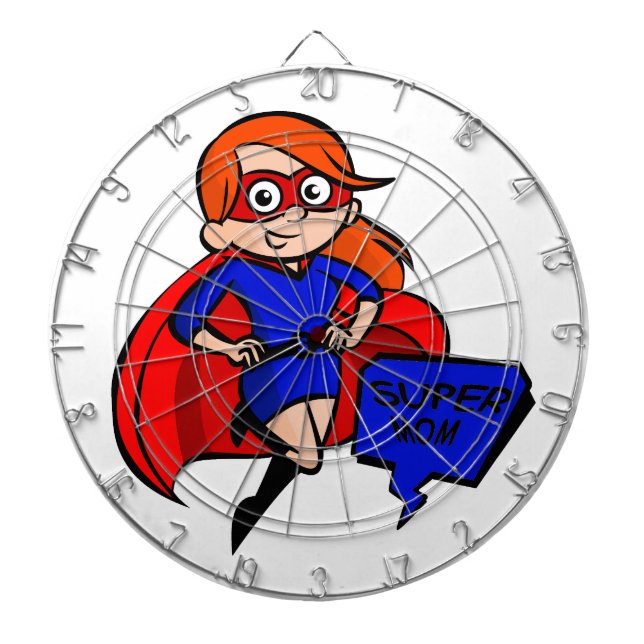 redhead super mom dartboard (Front)