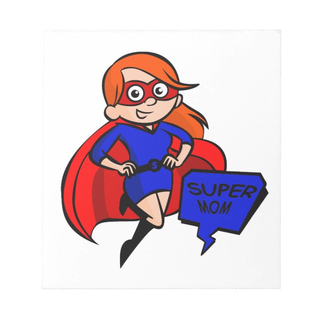redhead super mom notepad (Front)
