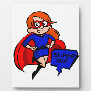 redhead super mom plaque