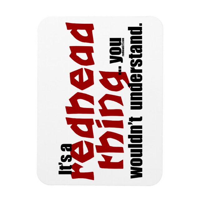 Redhead Thing Magnet (Vertical)