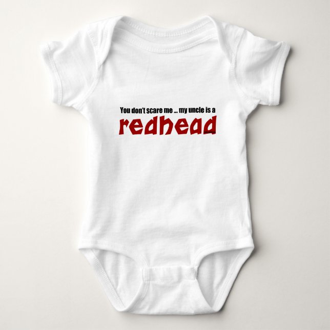 Redhead Uncle Baby Bodysuit (Front)