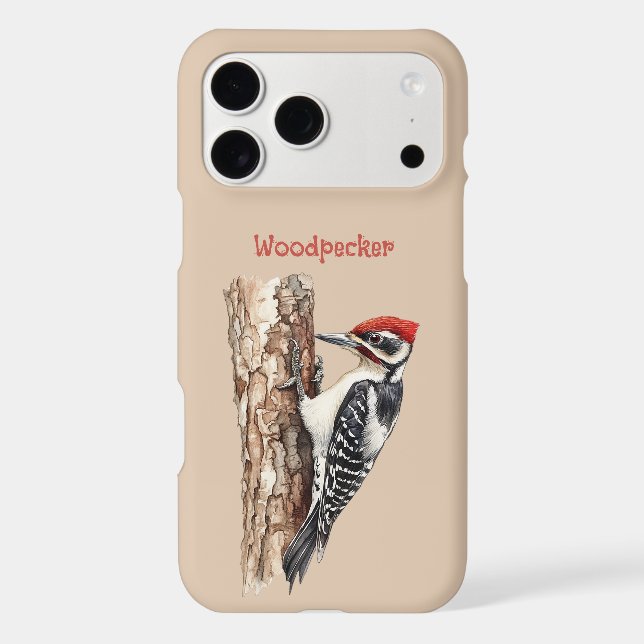 Redhead Woodpecker Bird (Back)