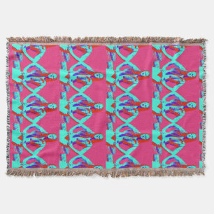 redheaded bikini girl throw blanket
