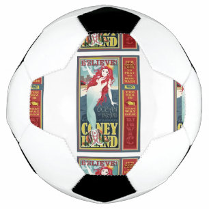 redheaded coney island mermaid soccer ball