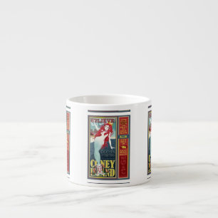 redheaded coney island mermaids espresso cup