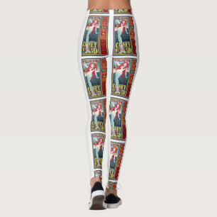 redheaded coney island mermaids leggings