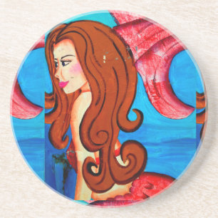 redheaded mermaid coaster