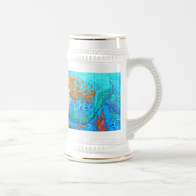 redheaded mermaid stein (Right)