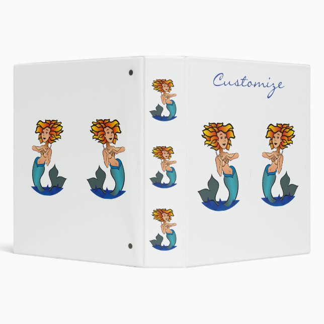Redheaded Mermaid Thunder_Cove Binder (Background)