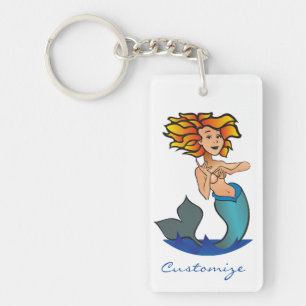 Redheaded Mermaid Thunder_Cove Keychain