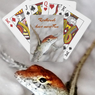 Redheads have more Fun Photographic Lizard Playing Cards